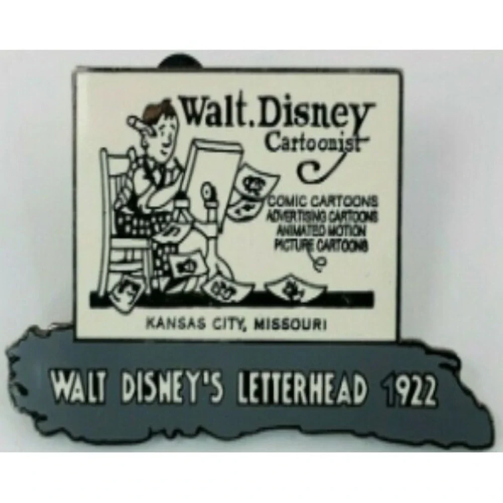 Disney‎ Pin WDW 100 Years of Magic Countdown #1 1922 Walt's Letterhead LE 5120